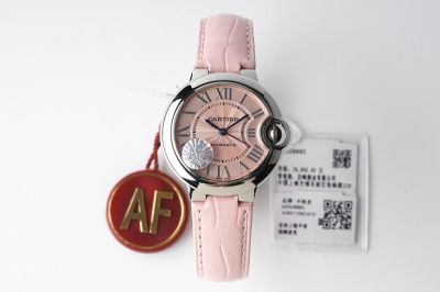 Ballon Bleu de Cartier serial number check 33MM Cal.076 Movement Pink Watch